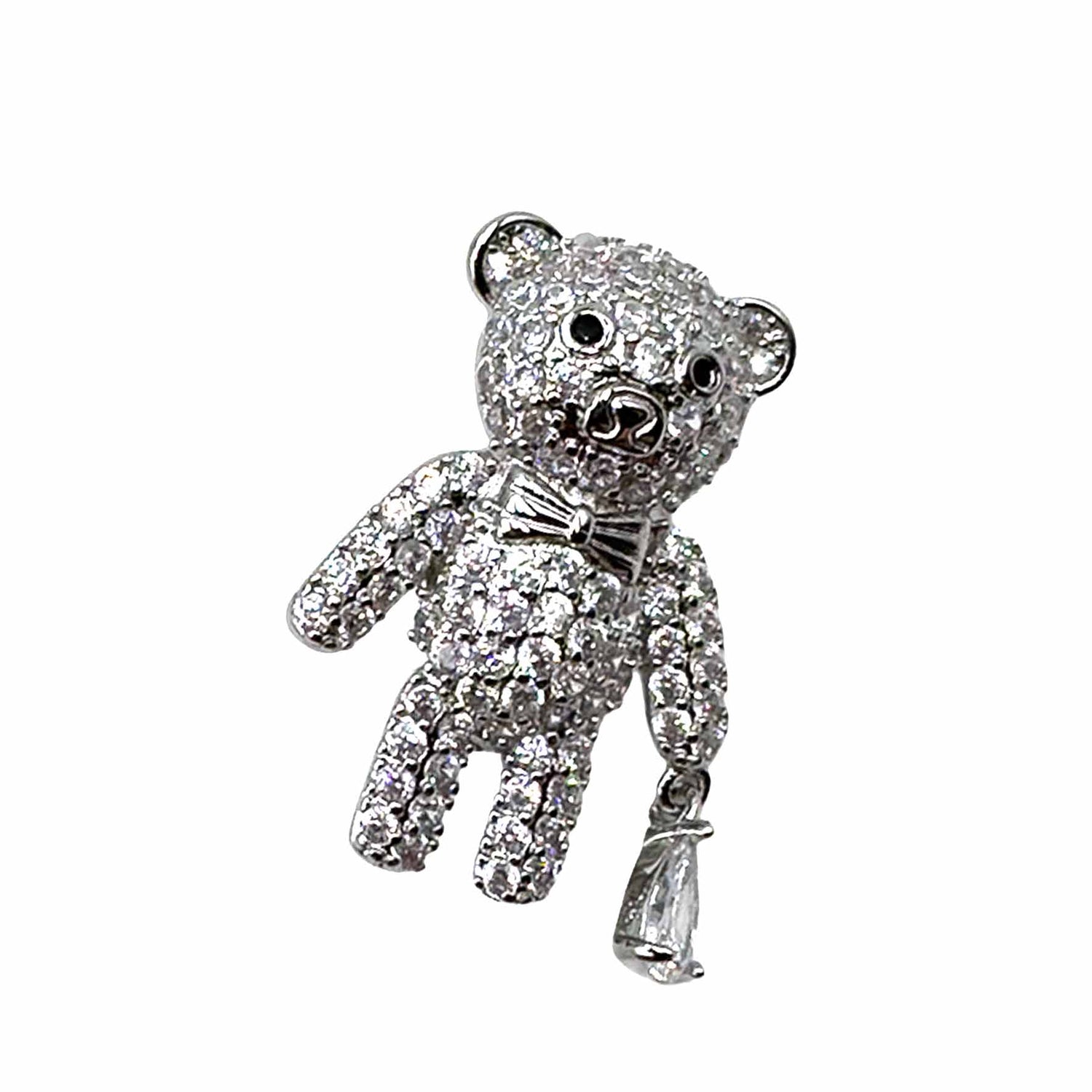 Palestro Milano Spille e spillette Silver Orsetto con Gemma