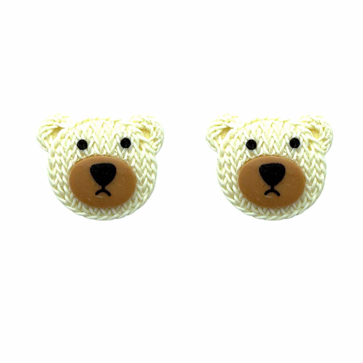 Palestro Milano Orecchini Crema Orsetto Ricamato