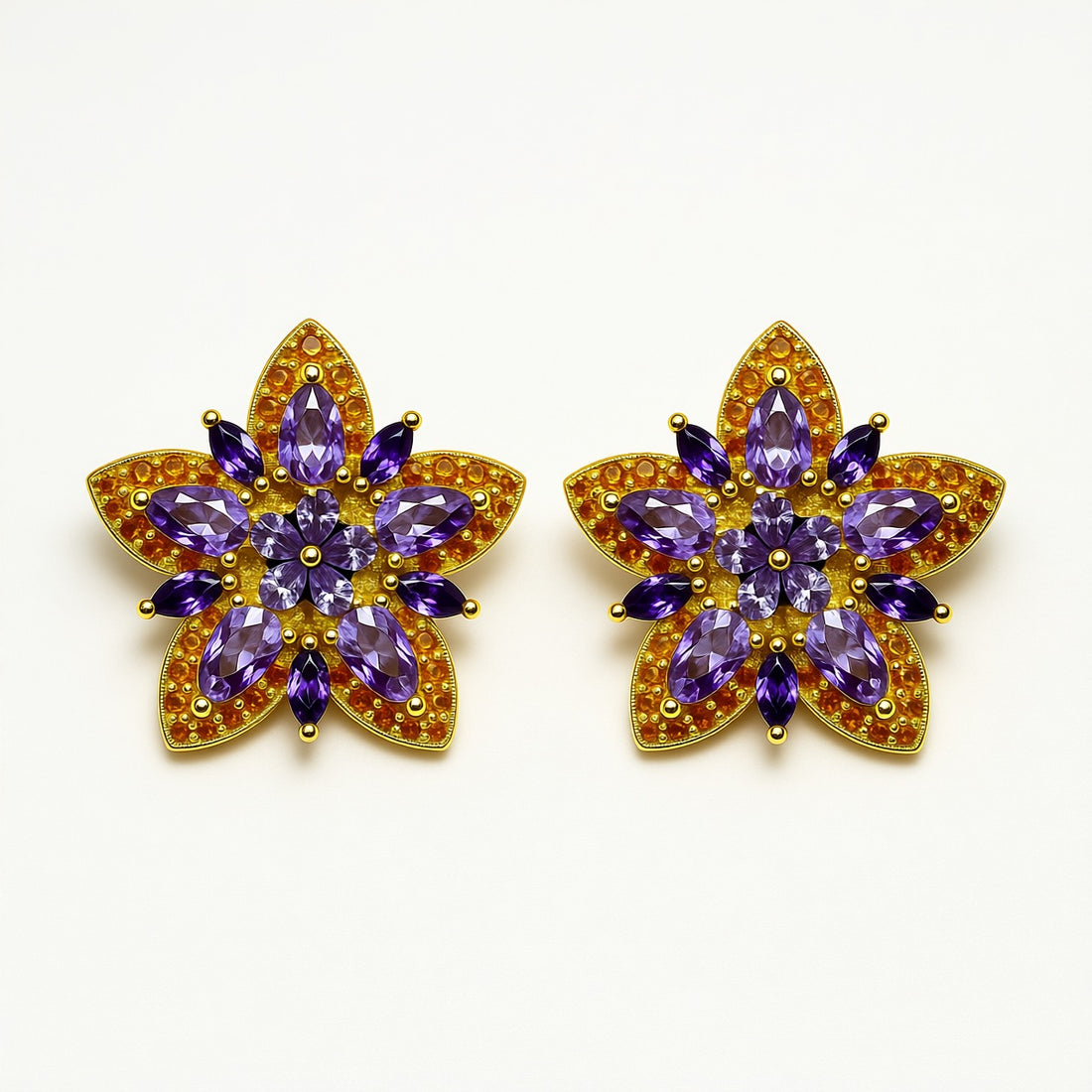 Palestro Milano Arancio-Viola Stelle colorate di pavè