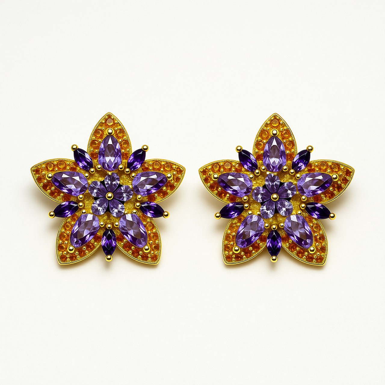 Palestro Milano Arancio-Viola Stelle colorate di pavè