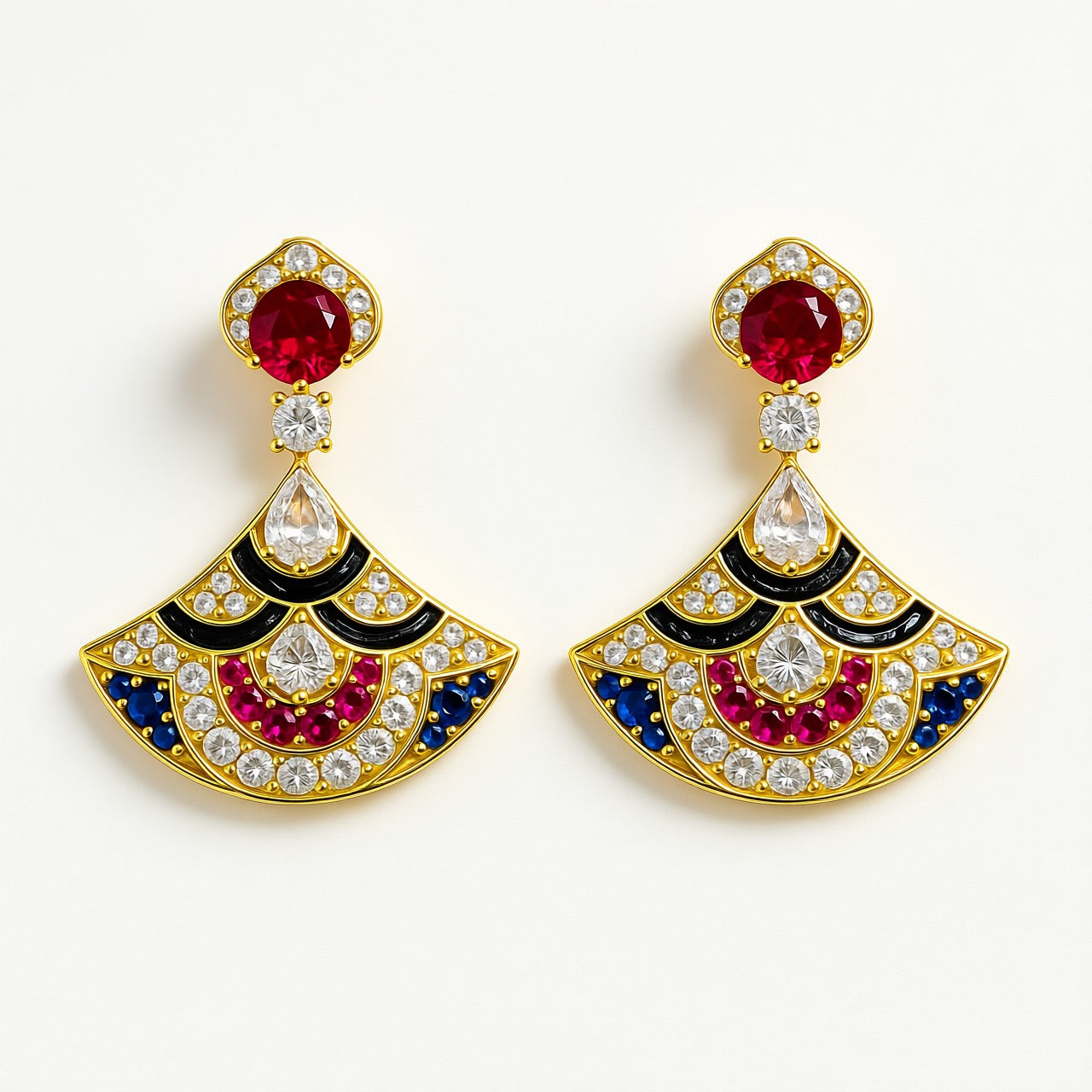 Palestro Milano Base RoseGold / Lillac Triangoli di pavè&cristalli