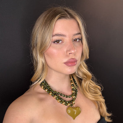 Palestro Milano Collane Collana a Cuore e Perle