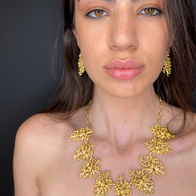 Palestro Milano Collane Corallo Set