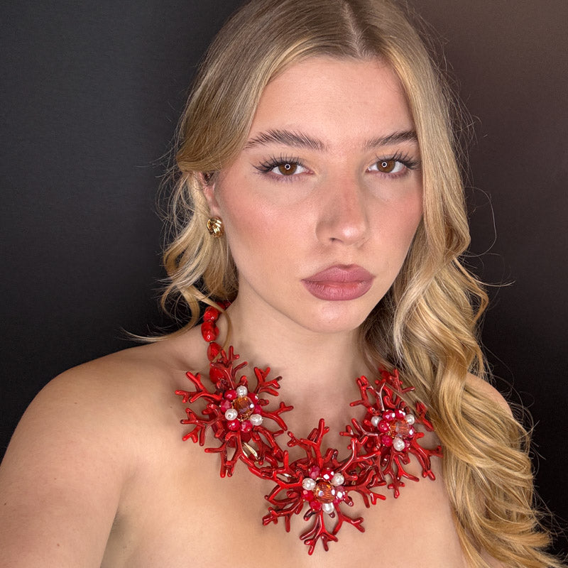 Palestro Milano Collane Trio di Coralli Big