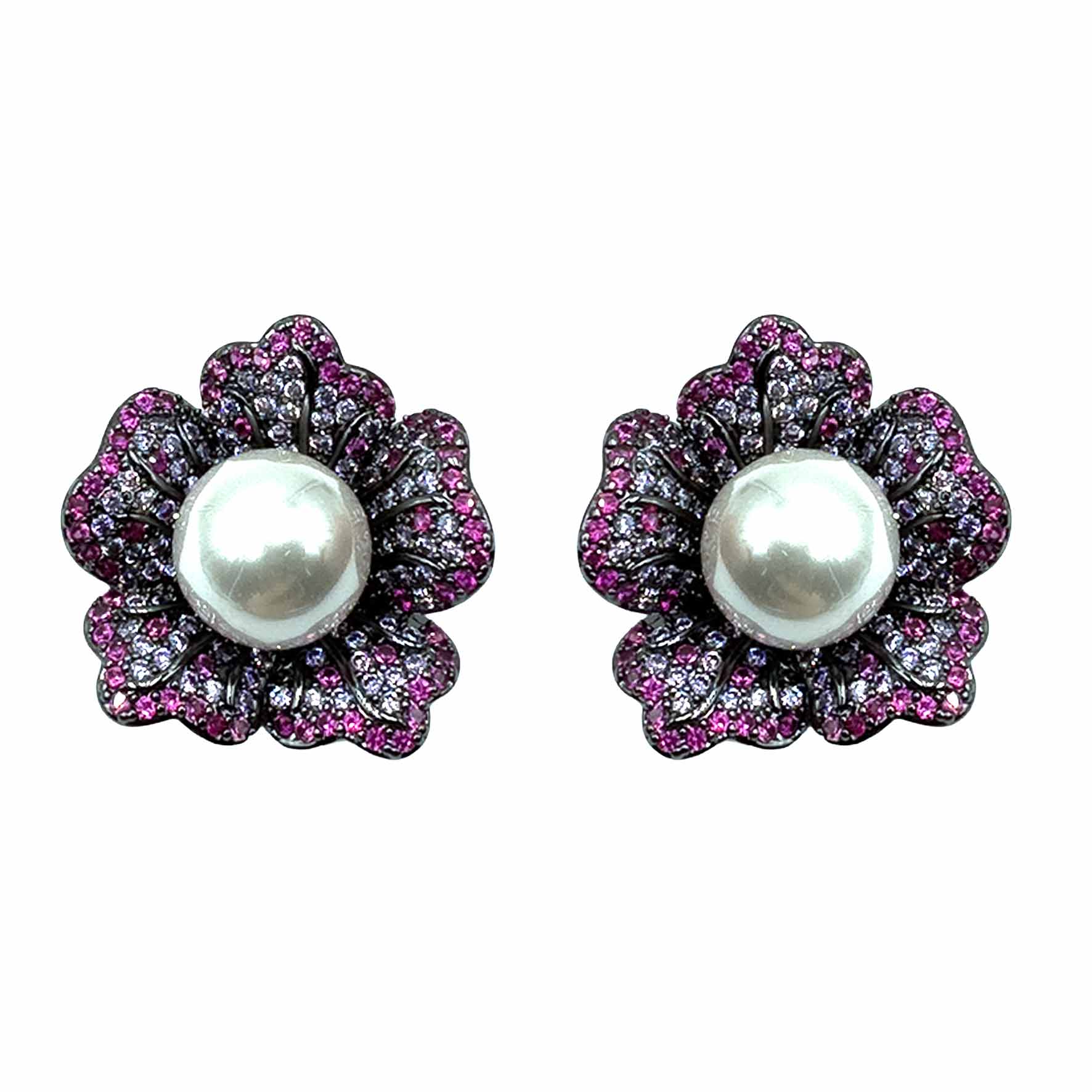 Palestro Milano Fucsia-Violetta Margherita di Pavè con Perla