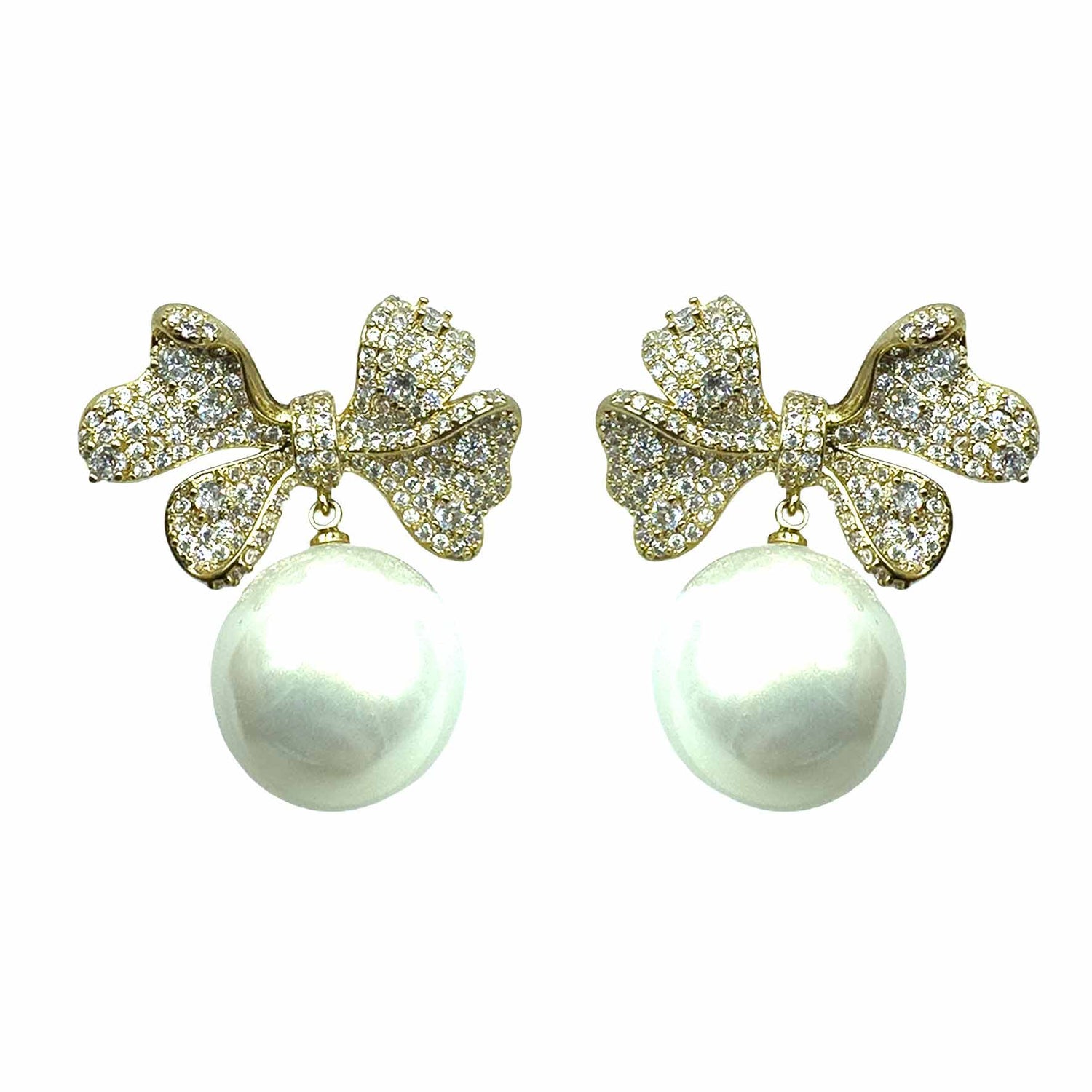 Palestro Milano Gold Perla Bianca Fiocco con Perla Big