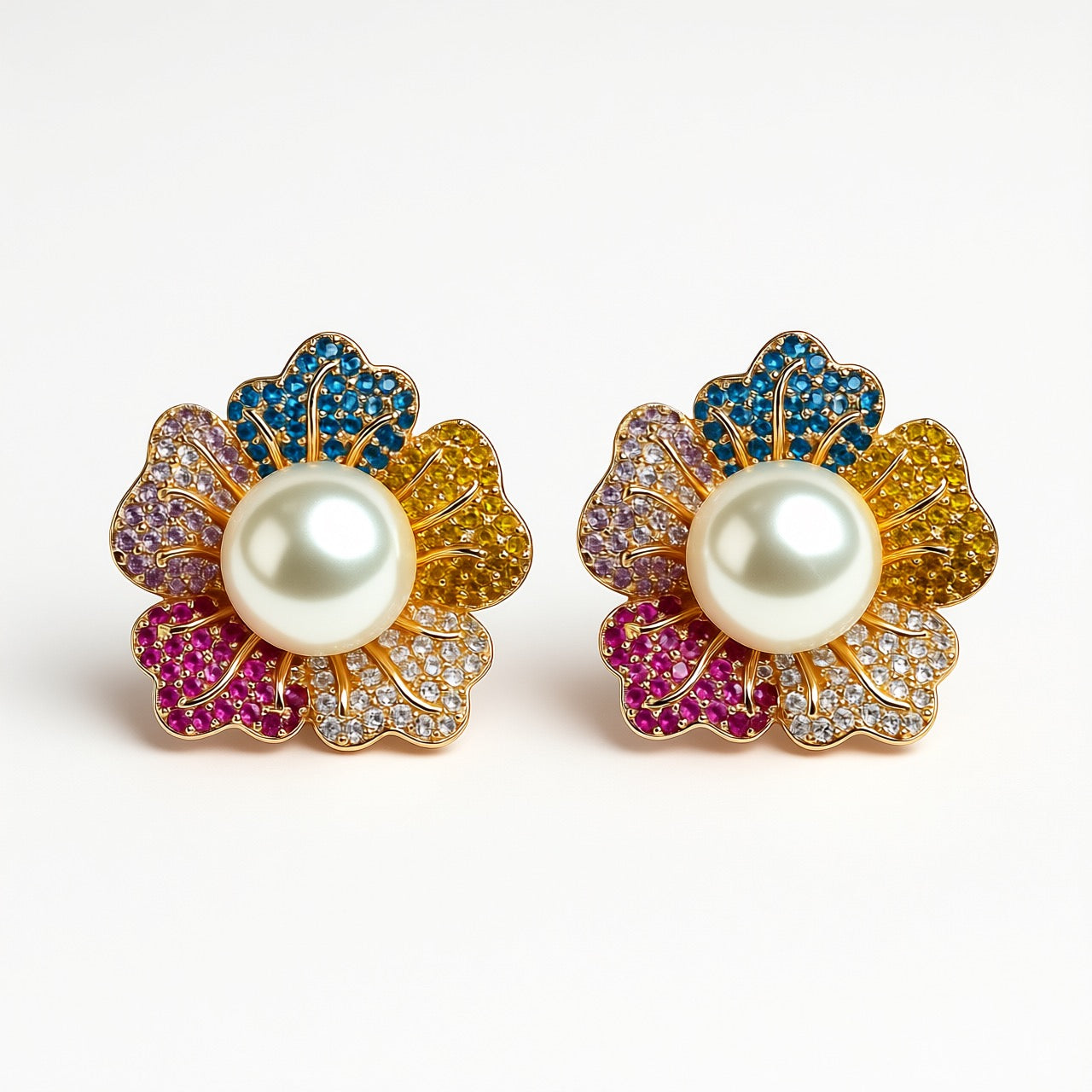 Palestro Milano Multicolor Margherita di Pavè con Perla