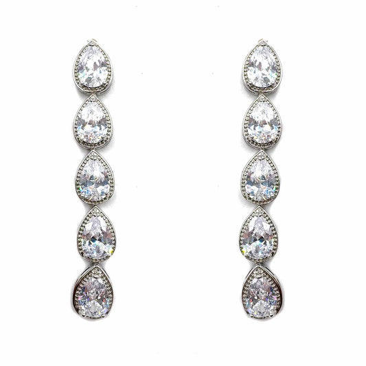 Palestro Milano Orecchini 5 gocce Gocce di cristallo