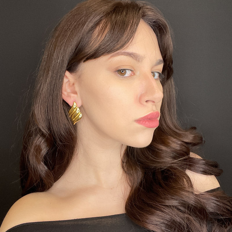 Palestro Milano Orecchini Ali Gold Plated