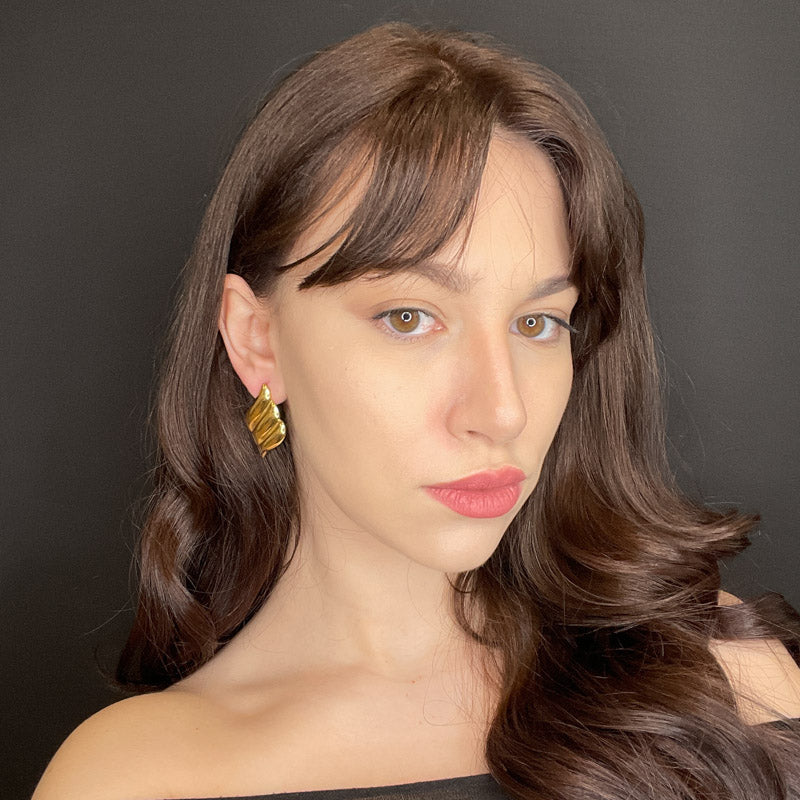 Palestro Milano Orecchini Ali Gold Plated