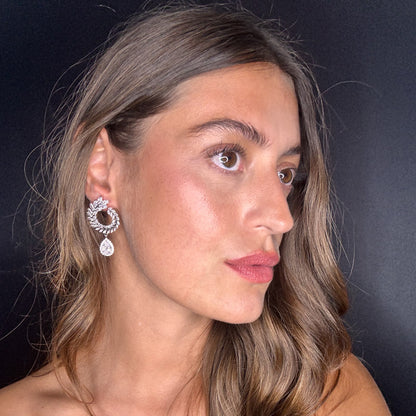 Palestro Milano Orecchini Alloro con goccia pendente