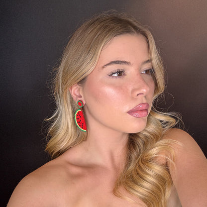 Palestro Milano Orecchini Anguria a spicchio di perline