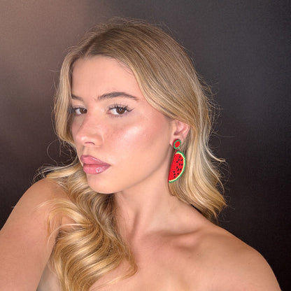 Palestro Milano Orecchini Anguria a spicchio di perline