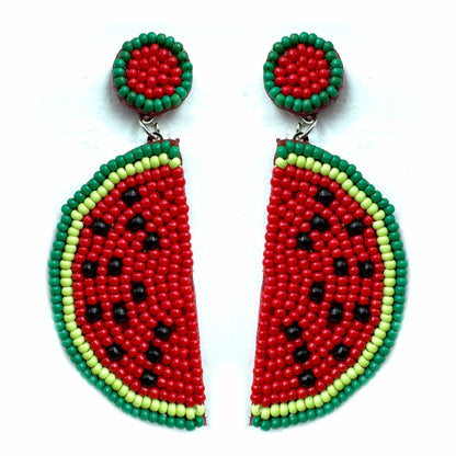 Palestro Milano Orecchini Anguria a spicchio di perline