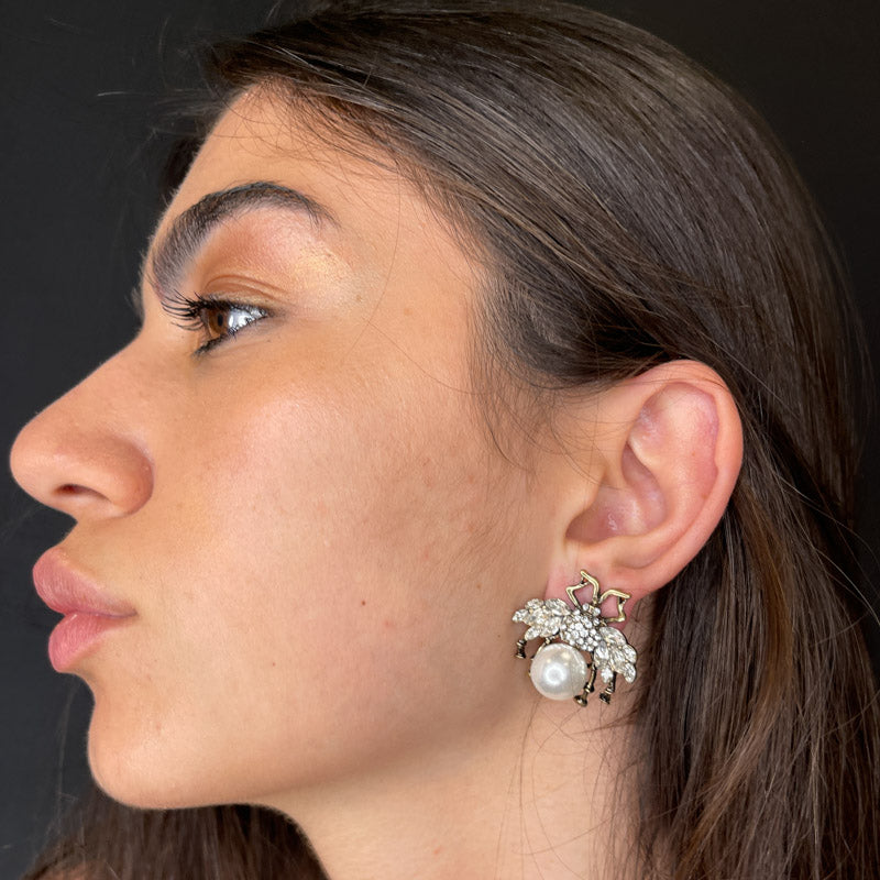 Palestro Milano Orecchini Ape Regina Big Perla