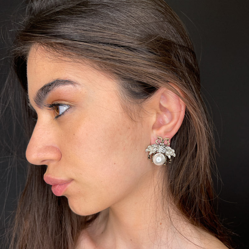 Palestro Milano Orecchini Ape Regina Big Perla