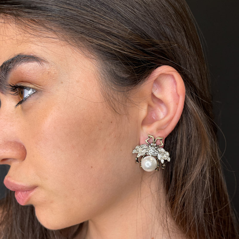 Palestro Milano Orecchini Ape Regina Big Perla