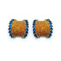 Palestro Milano Orecchini Arancio-Blu Cerchio Amazzone