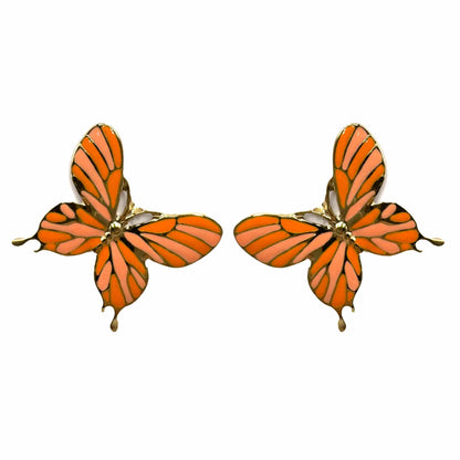 Palestro Milano Orecchini Arancio Farfalle colorate - new edition 2025