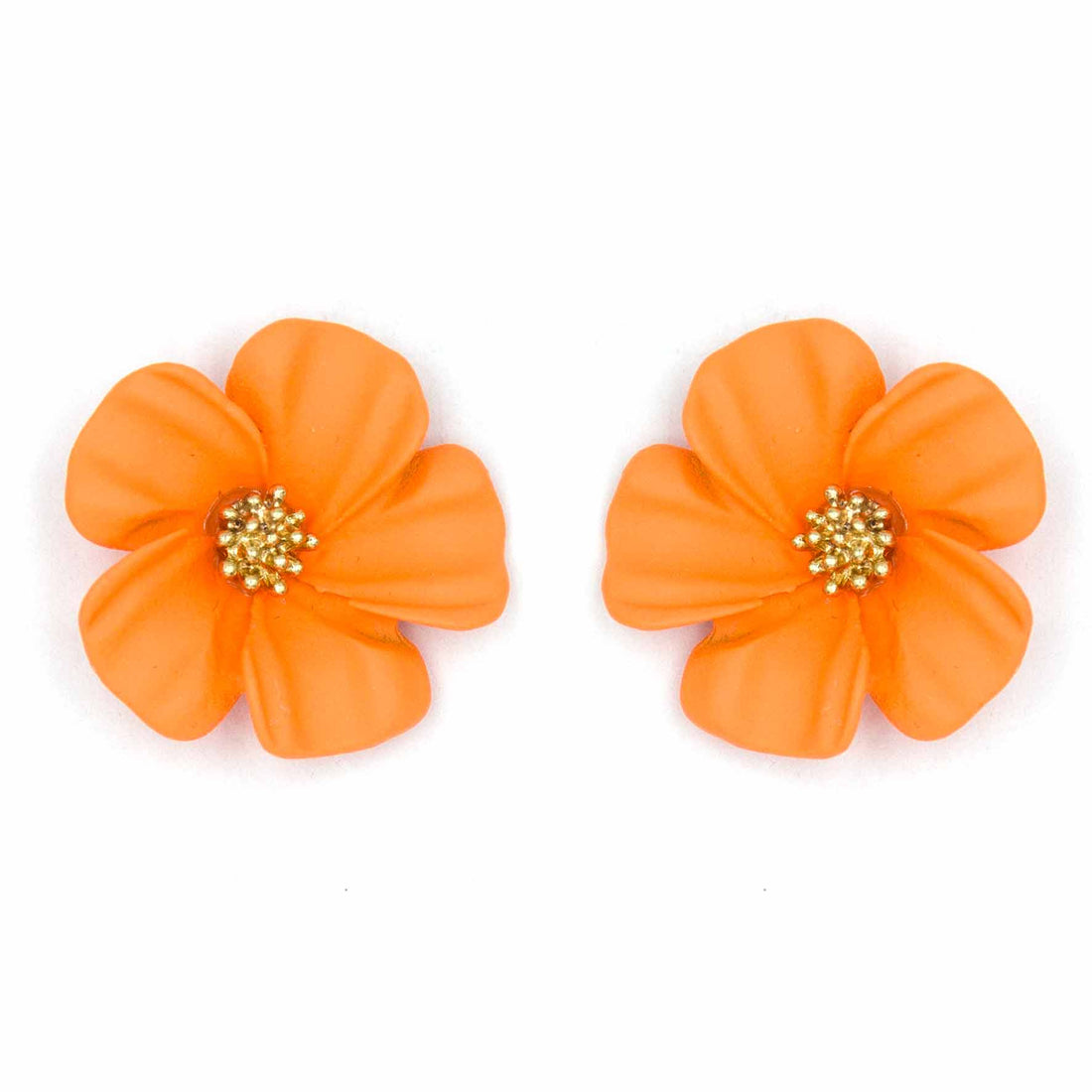 Palestro Milano Orecchini Arancio Fiorellini soft touch