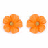 Palestro Milano Orecchini Arancio Fiorellini soft touch
