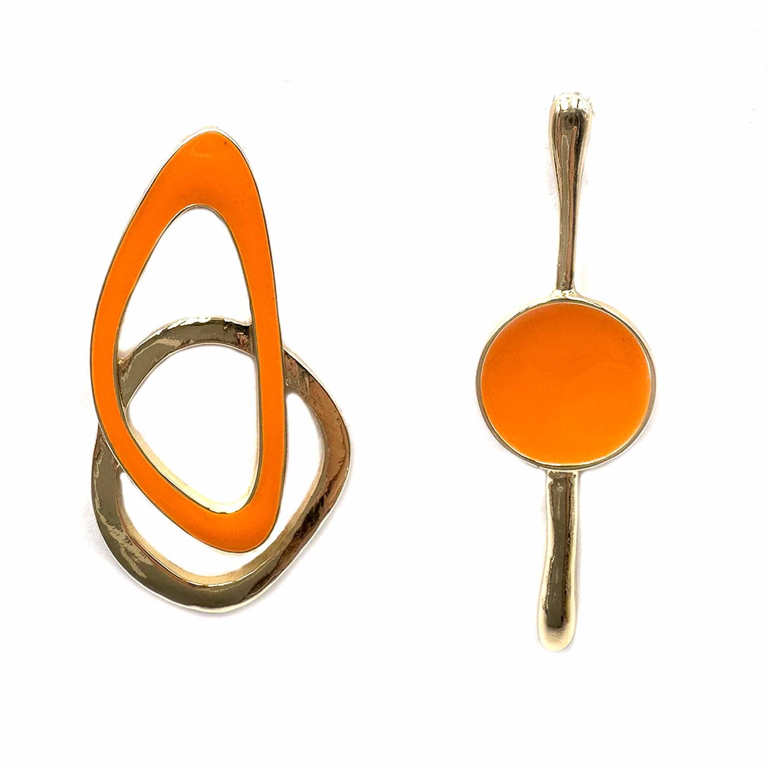 Palestro Milano Orecchini Arancio Mirò