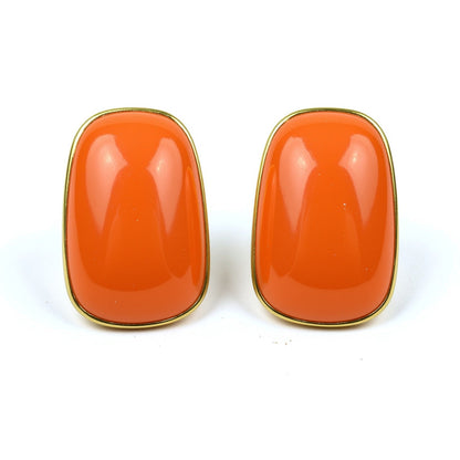 Palestro Milano Orecchini Arancio Specchi Colorati