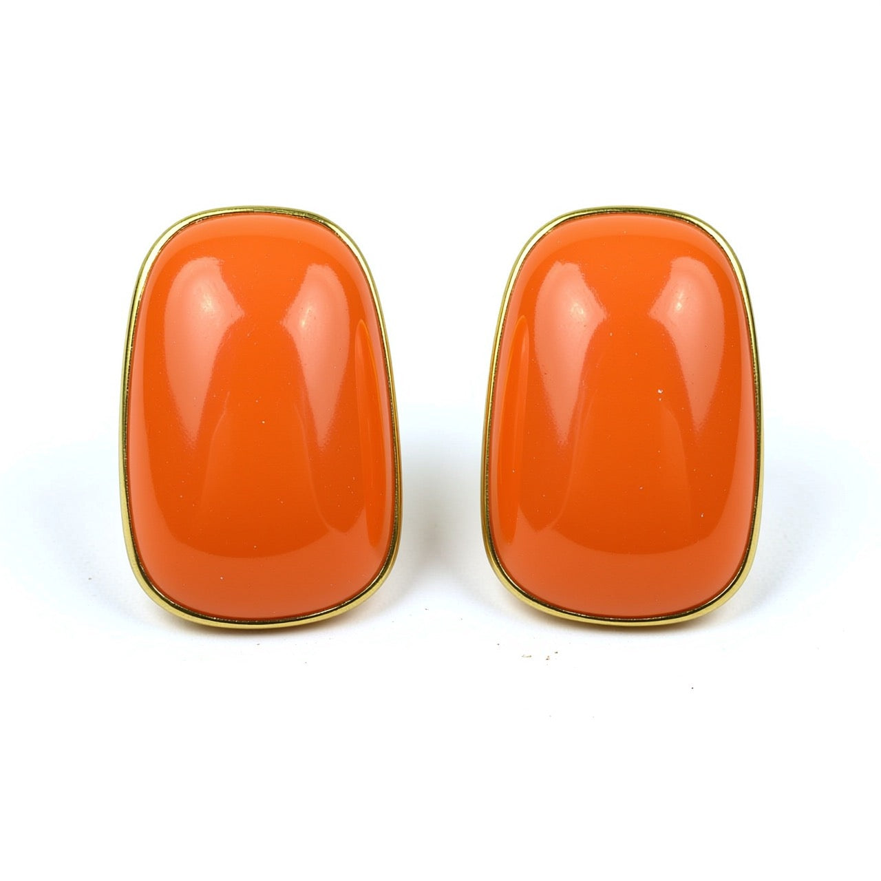 Palestro Milano Orecchini Arancio Specchi Colorati