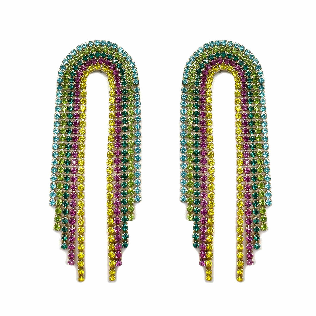 Palestro Milano Orecchini Arcobaleno di zirconi