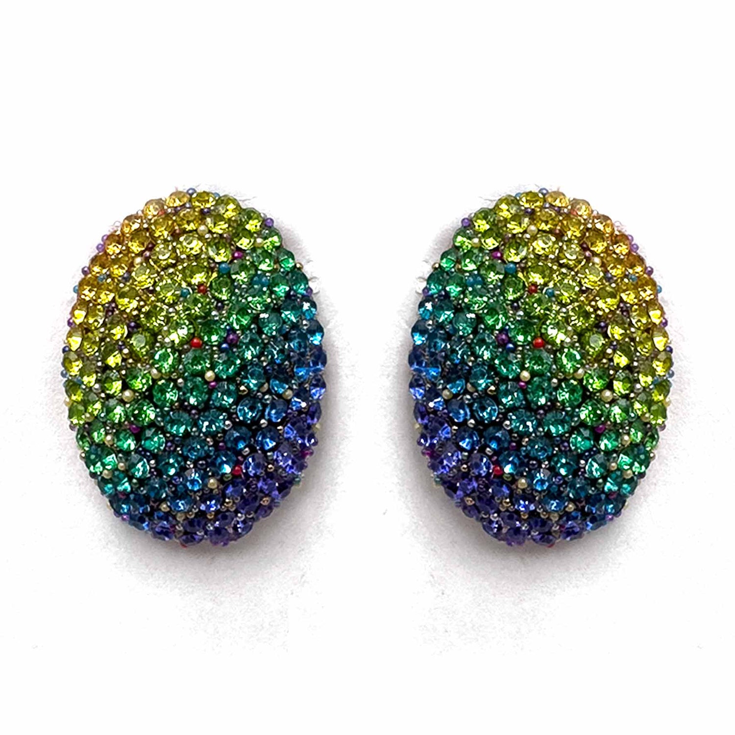 Palestro Milano Orecchini Arcobaleno Ovali di zirconi