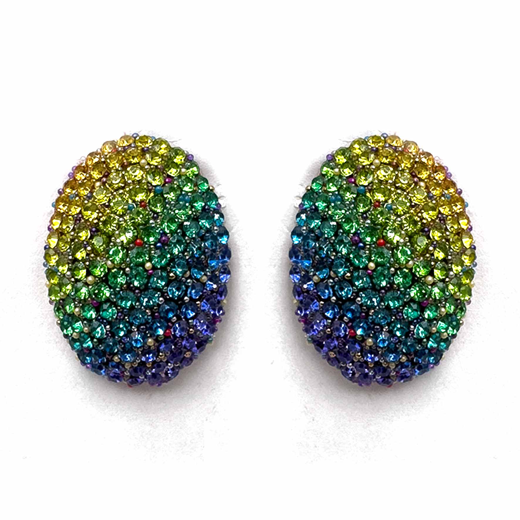 Palestro Milano Orecchini Arcobaleno Ovali di zirconi