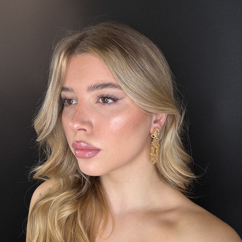 Palestro Milano Orecchini Armonia di cristalli gold/pink