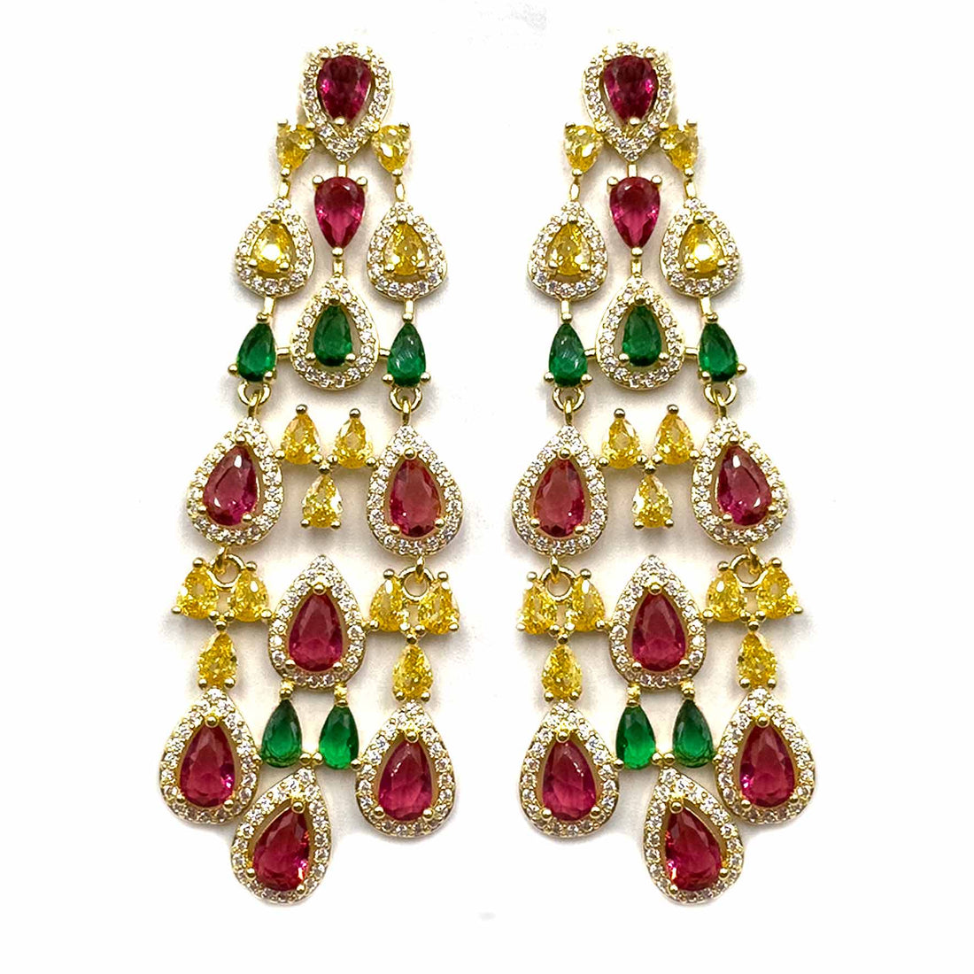 Palestro Milano Orecchini Armonia di gocce colorate