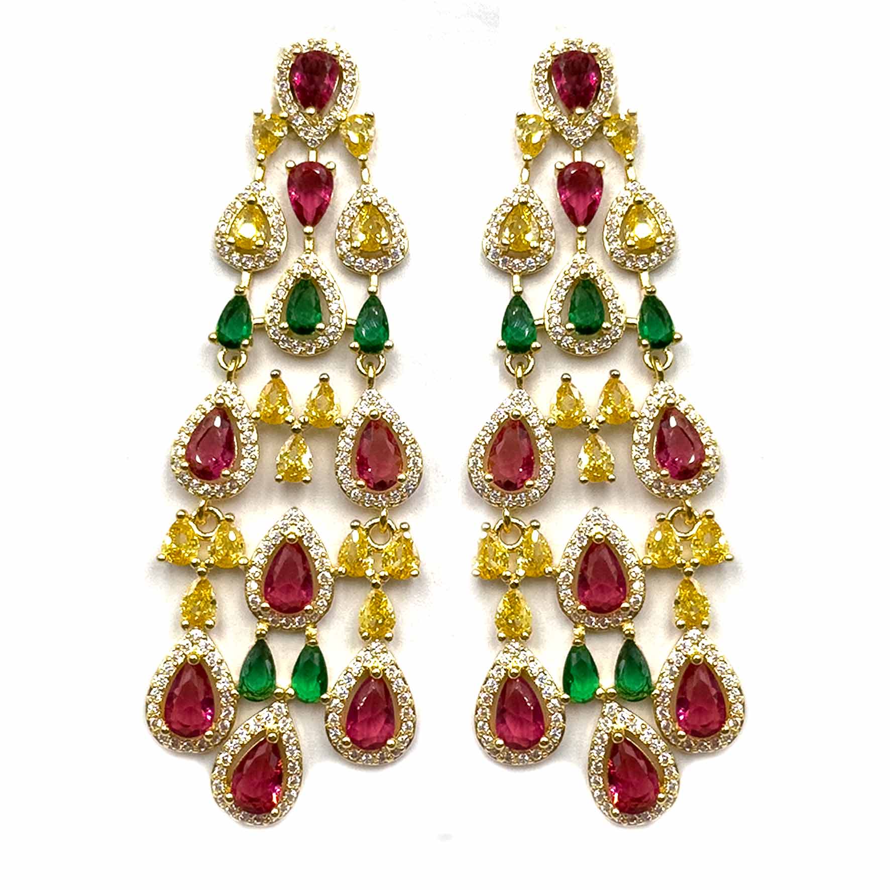 Palestro Milano Orecchini Armonia di gocce colorate