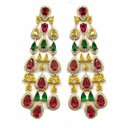 Palestro Milano Orecchini Armonia di gocce colorate