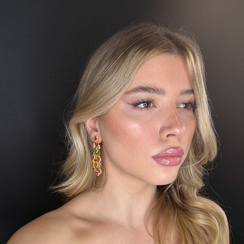 Palestro Milano Orecchini Armonia di gocce colorate