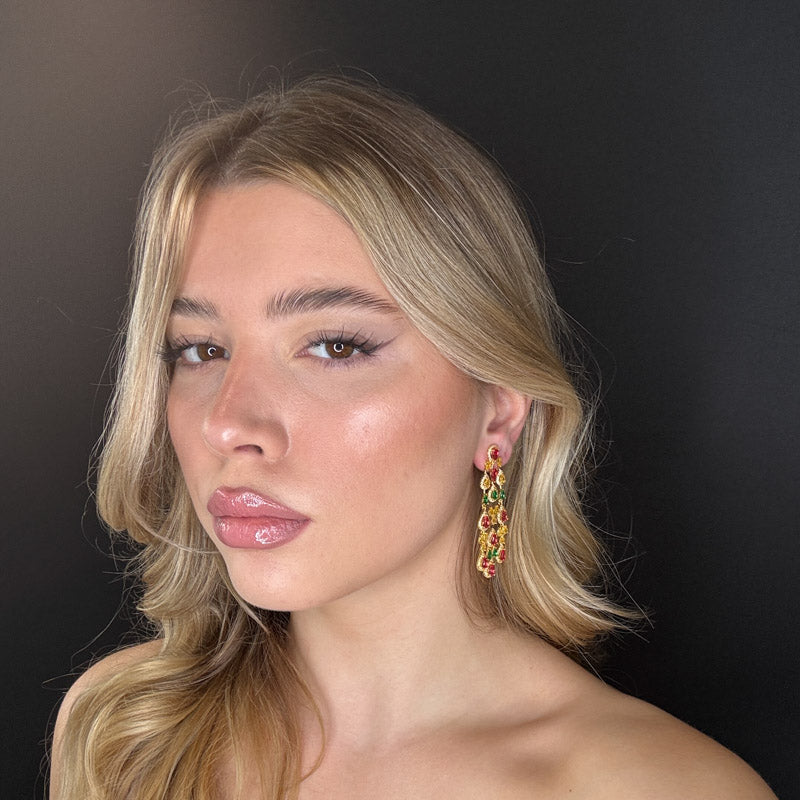 Palestro Milano Orecchini Armonia di gocce colorate