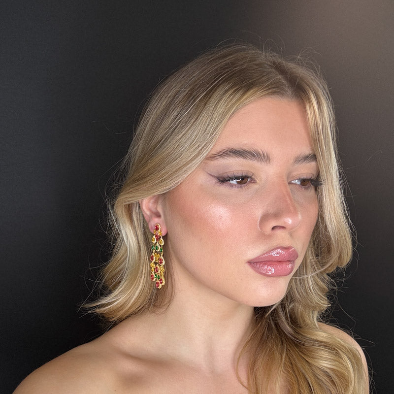 Palestro Milano Orecchini Armonia di gocce colorate