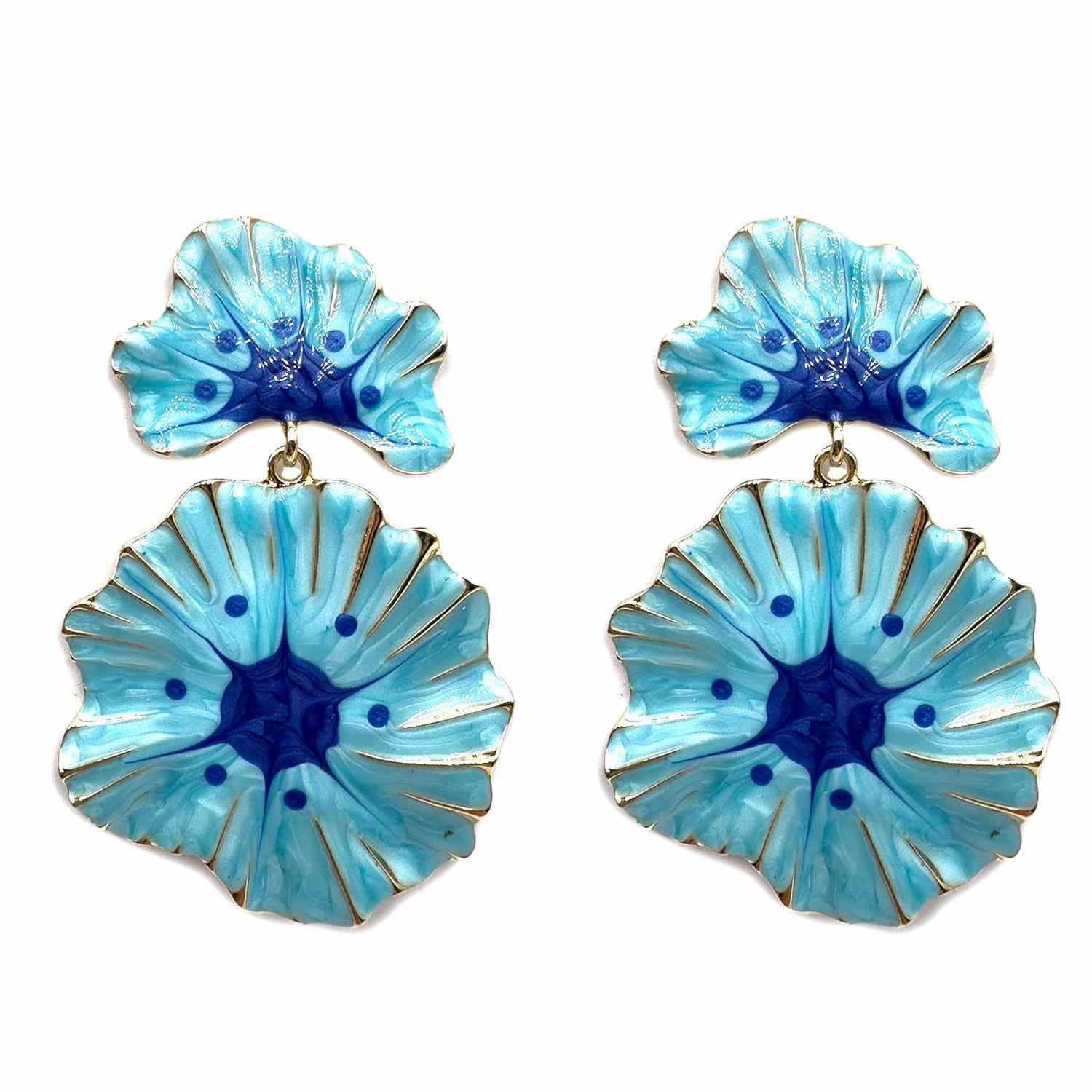 Palestro Milano Orecchini Azzurro Blu Picasso