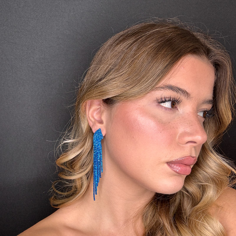 Palestro Milano Orecchini Azzurro Cascata di Fuoco