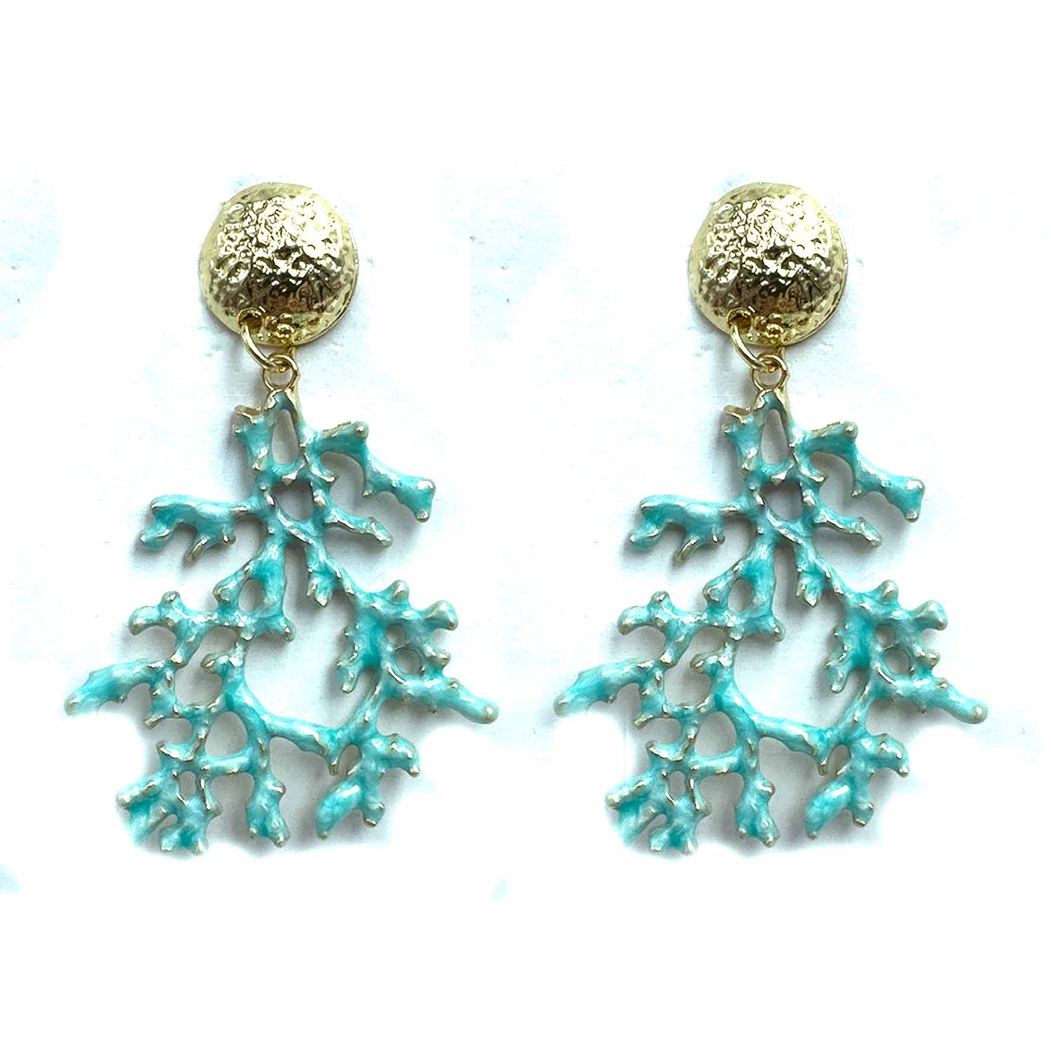 Palestro Milano Orecchini Azzurro Coralli Tropicali