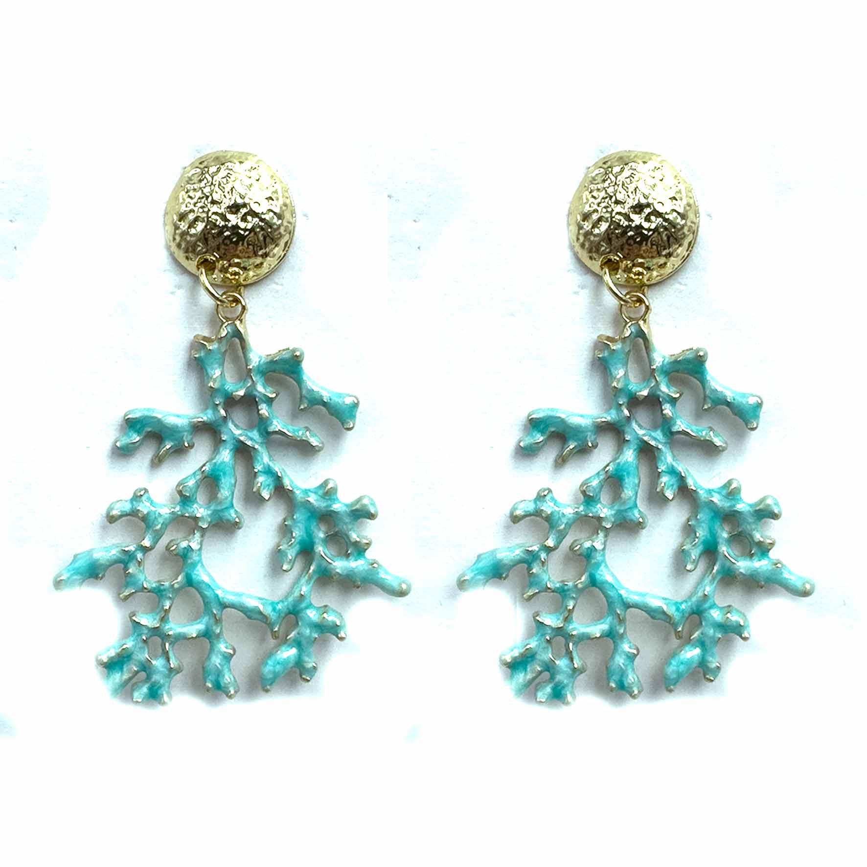 Palestro Milano Orecchini Azzurro Coralli Tropicali