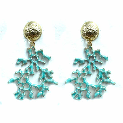 Palestro Milano Orecchini Azzurro Coralli Tropicali