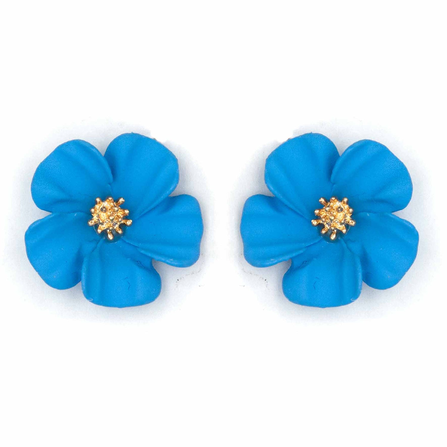 Palestro Milano Orecchini Azzurro Fiorellini soft touch