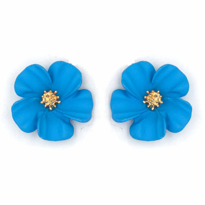 Palestro Milano Orecchini Azzurro Fiorellini soft touch