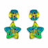 Palestro Milano Orecchini Azzurro/lime Arcobaleno di mare