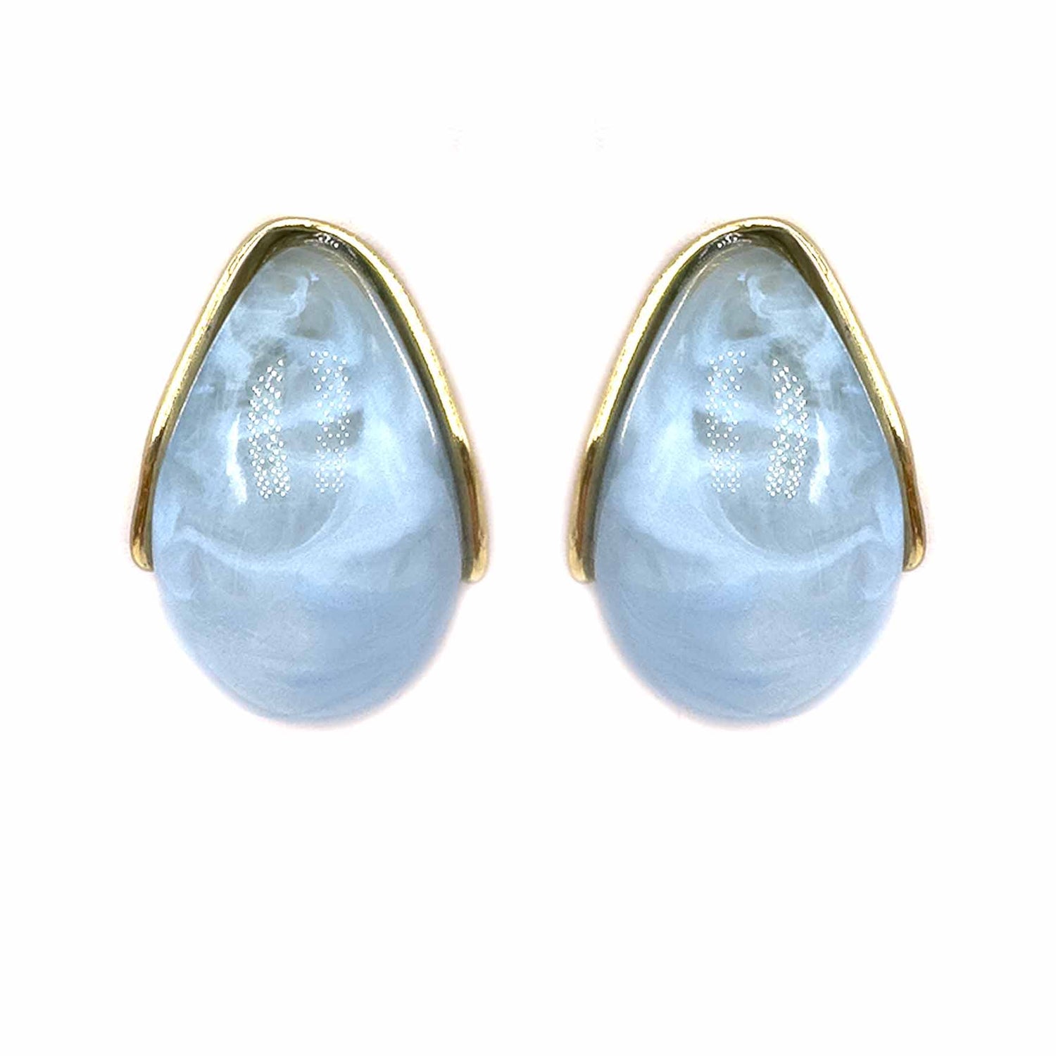 Palestro Milano Orecchini Azzurro Mini Goccia Perlata