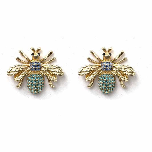 Palestro Milano Orecchini Azzurro Mosca di Zirconi