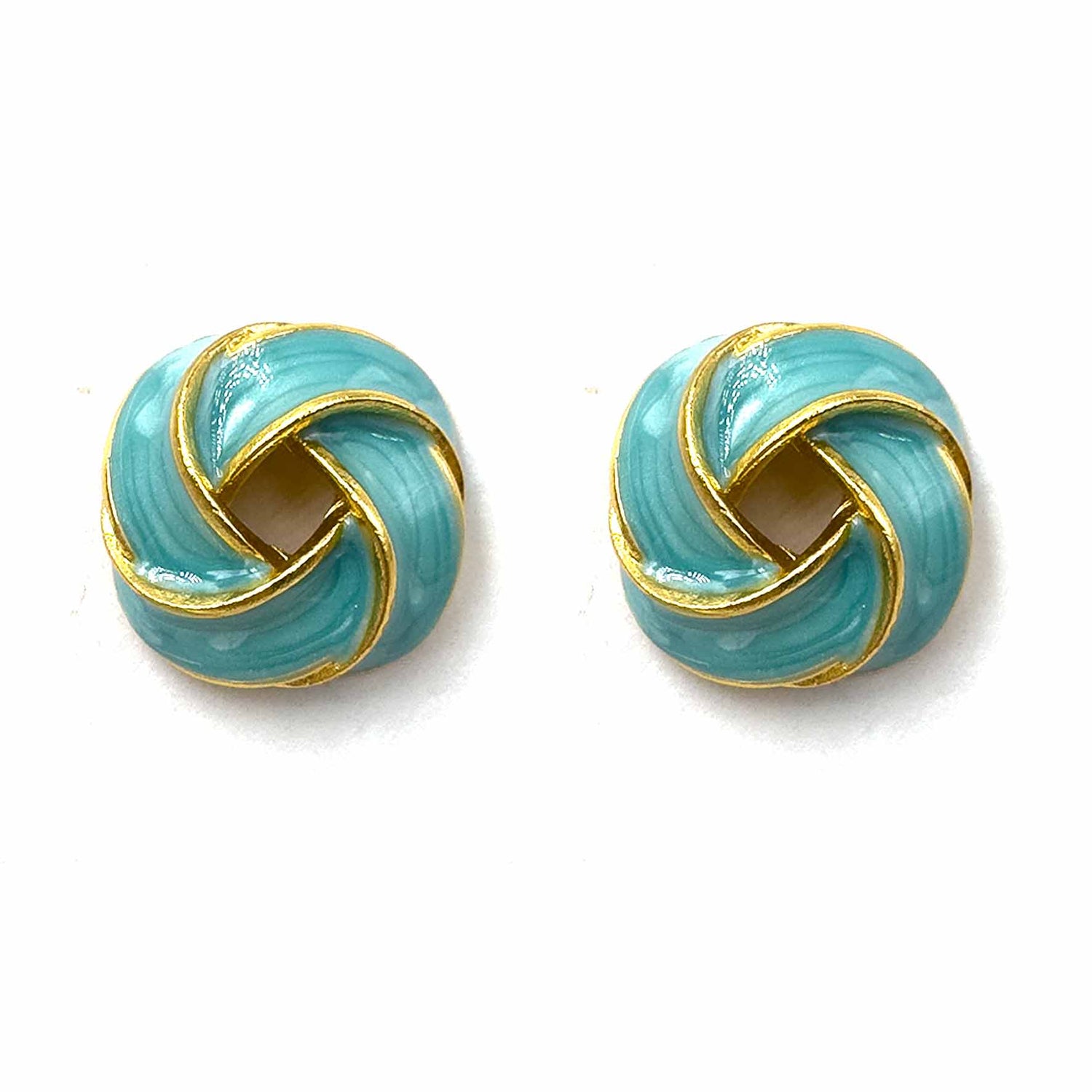 Palestro Milano Orecchini Azzurro Nodo colorato