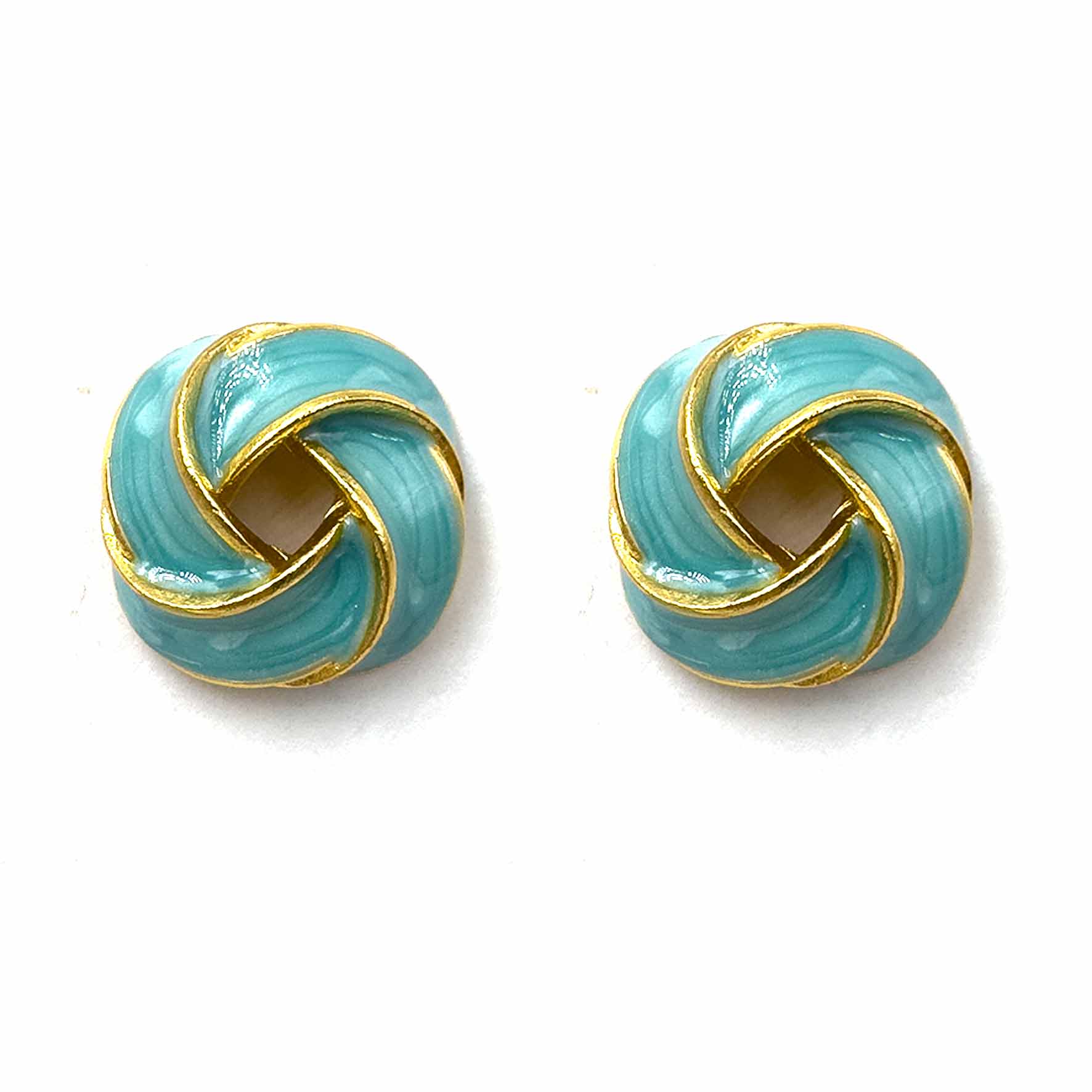 Palestro Milano Orecchini Azzurro Nodo colorato